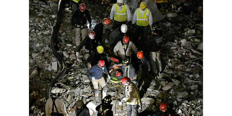 Worker Rescued After Hours Trapped in Construction Site Rubble