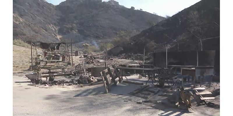 ‘It got here so fast’: Mountain Fire destroys century-old Santa Paula home as homeowner escapes with pets