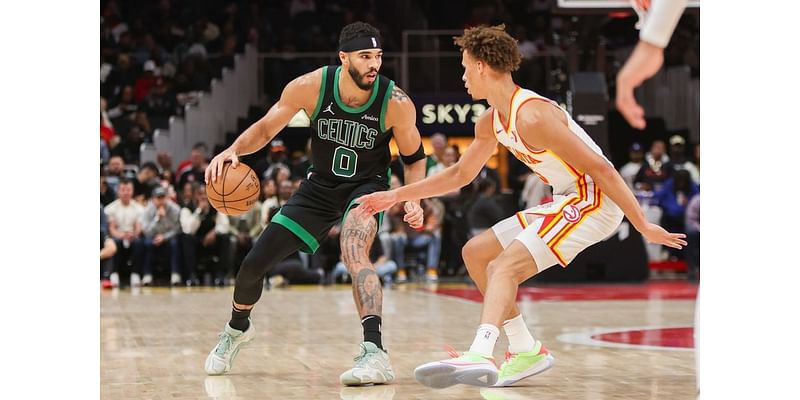 Hawks' Trey Young injures rib, scores career-low 2 as Celtics cruise