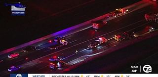 Westbound M-8 The Davison back open at I-75 after multi-car crash & fire