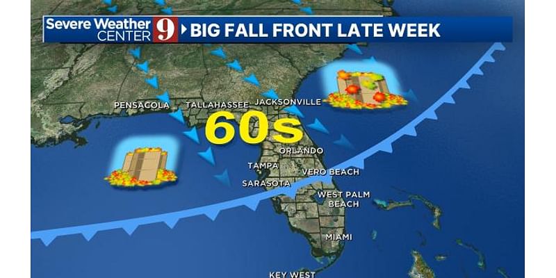 Big fall front to bring severe storms, drop temperatures in Central Florida this week