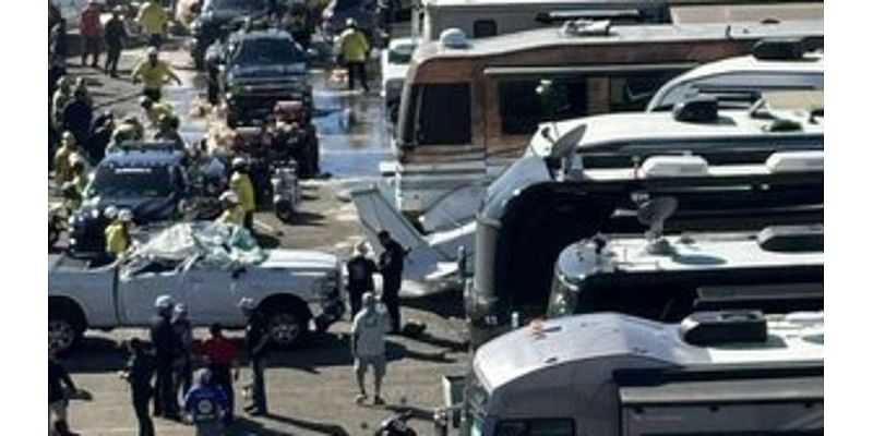 Plane crashes to the ground at In-n-Out NHRA Finals