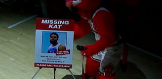 The Bulls had a ‘Missing Kat’ poster ready for the Timberwolves player introductions