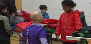 Hundreds of winter jackets handed out to Edmonton elementary school students