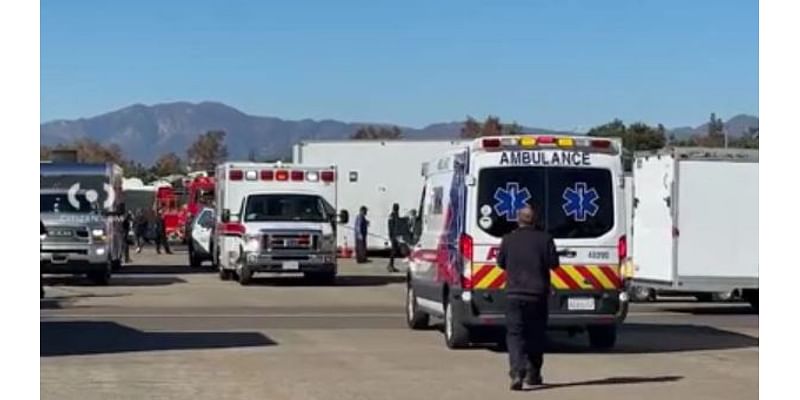 Plane crashes at Pomona Dragstrip during NHRA Finals; 4 injured