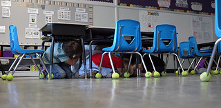 Montana students practice earthquake response