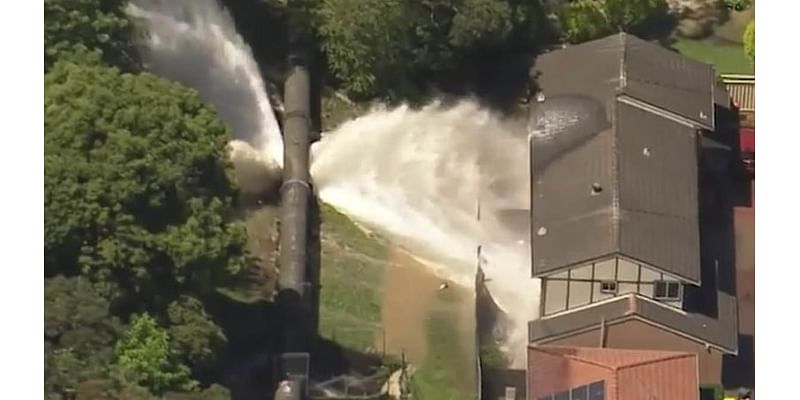 Aussie homes ruined by rooftop high wall of water smashing into them when government pipe burst - and why it could happen again