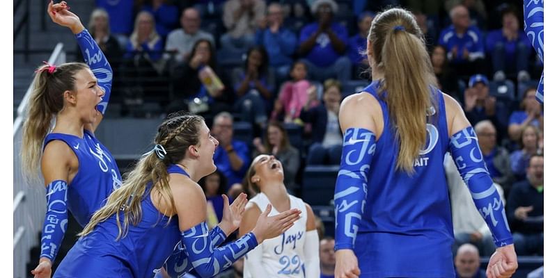 No. 6 Creighton volleyball earns ninth straight sweep with win over Villanova