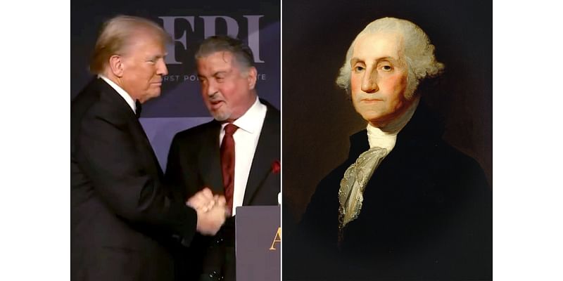 Sylvester Stallone calls Donald Trump the 'second George Washington' in bizarre speech