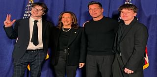 Ricky Martin Makes Rare Appearance with His Twin Sons, 16, as They Meet Kamala Harris: 'History Class for My Boys'