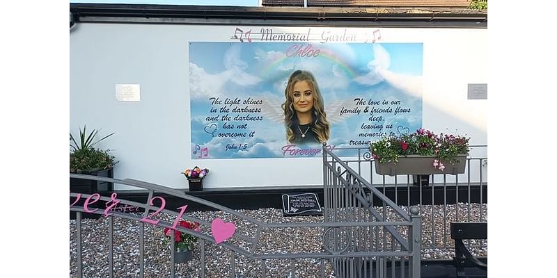 Garden to remember murdered Chloe Mitchell vandalised on eve of court date