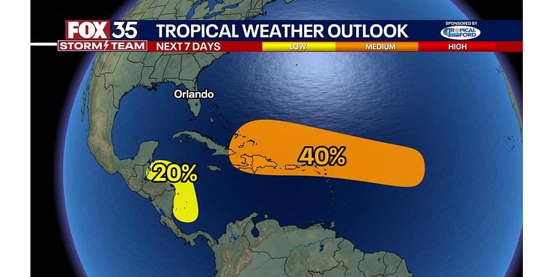 Invest 94L: Formation chances drop to 40% over the next week