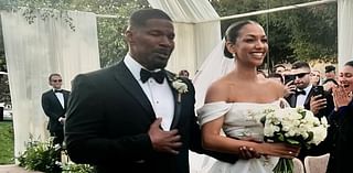 Jamie Foxx's daughter Corrine ties the knot with Joe Hooten in lavish ceremony - as proud father walks his daughter down the aisle over a year after being hospitalized