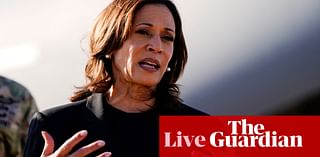 Kamala Harris seeks to gain election edge over Donald Trump with media blitz – US politics live