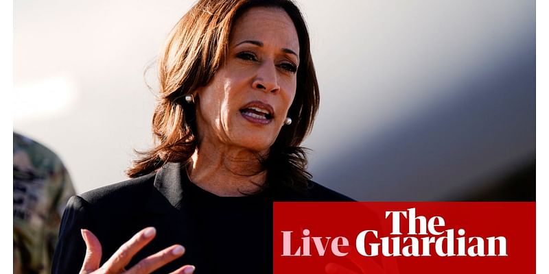 Kamala Harris seeks to gain election edge over Donald Trump with media blitz – US politics live