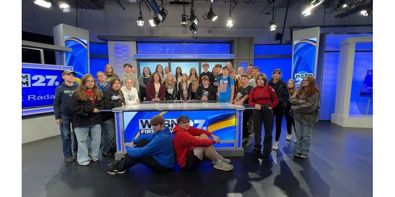 Area students visit our TV station as they learn about different careers