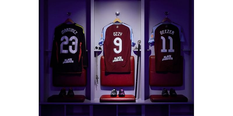 Aston Villa and Adidas celebrate “the power of football and music” with Black Sabbath-themed Predator football boot and new shirt