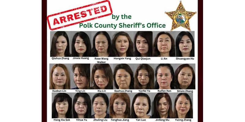 21 Arrested In Polk County Undercover Asian Massage Parlor Prostitution Sting