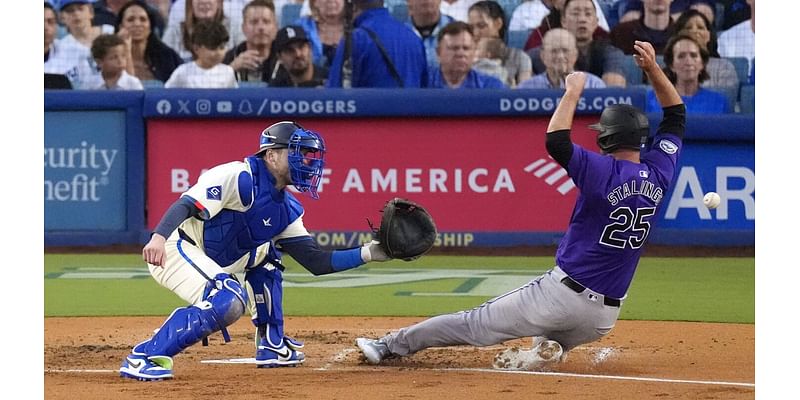 McMahon’s tiebreaking homer lifts last-place Rockies over NL West-leading Dodgers 6-3