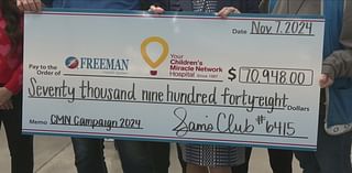 Sam’s Club Joplin donates $71K to Freeman Health System for Children’s Miracle Network