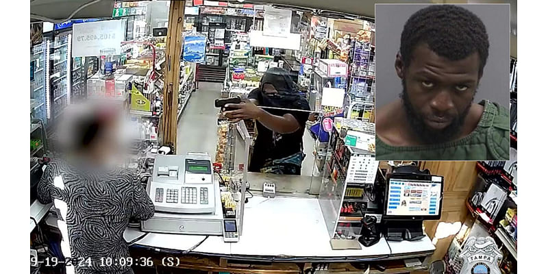 Suspected serial armed robber arrested after holding up same Tampa clerk twice: TPD