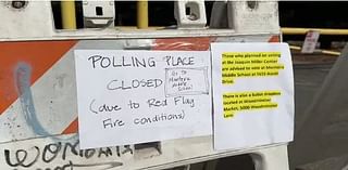 Bay Area polling location closed due to fire concerns