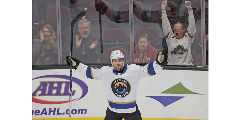 Cleveland Monsters win with goal in overtime, defeating Toronto Marlies, 3-2