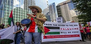 Scenes from the 'One Year of Resistance' pro-Palestinian rally in Austin, Texas