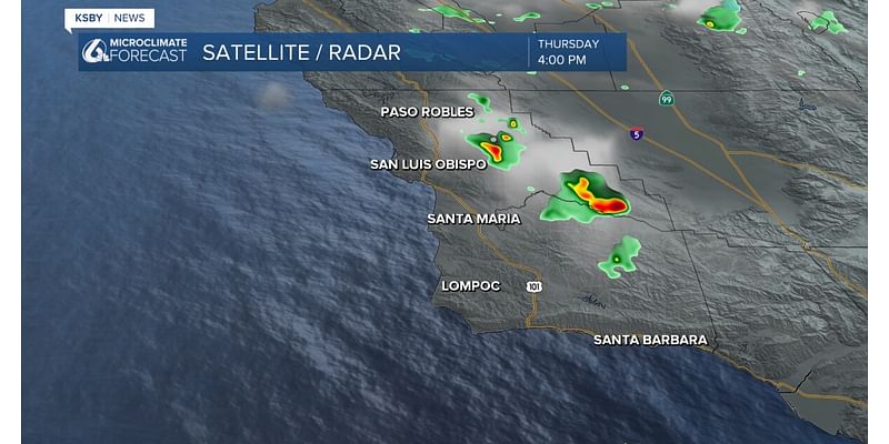 Flash flooding reported near New Cuyama as a result of thunderstorms