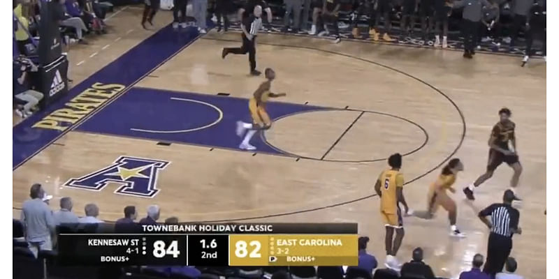 East Carolina’s stunning halfcourt buzzer-beater reminds you college basketball is back