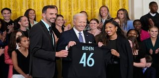 As he welcomes Gotham FC, Biden says 'a woman can do anything a man can do,' including be president