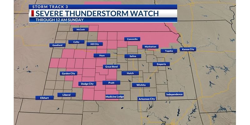 Storm reports: Severe weather hitting western Kansas