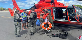 Coast Guard rescues three boaters from sinking vessel off Honolulu