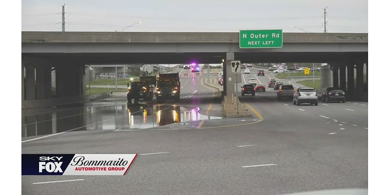 Route 141 under I-44 closed due to flooding