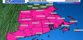 Red flag warning issued for "critical fire weather conditions" in Massachusetts Wednesday