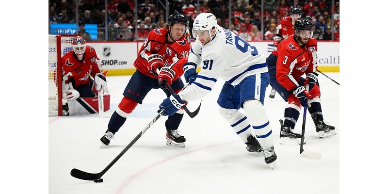 John Tavares scores in OT as the Maple Leafs rally to beat the Capitals 4