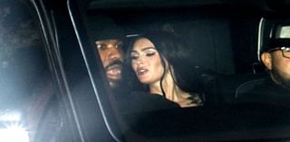 Pregnant Megan Fox SKIPS glitzy red carpet with Machine Gun Kelly as she waits in car outside GQ bash in LA