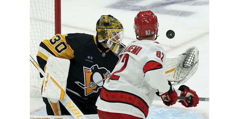 Hurricanes cruise to win over Penguins