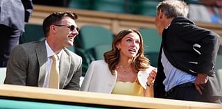 Pat Cummins gets over his World Cup heartbreak as he and wife Becky rub shoulders with VIPs and Kate Middleton's parents in Wimbledon's Royal Box