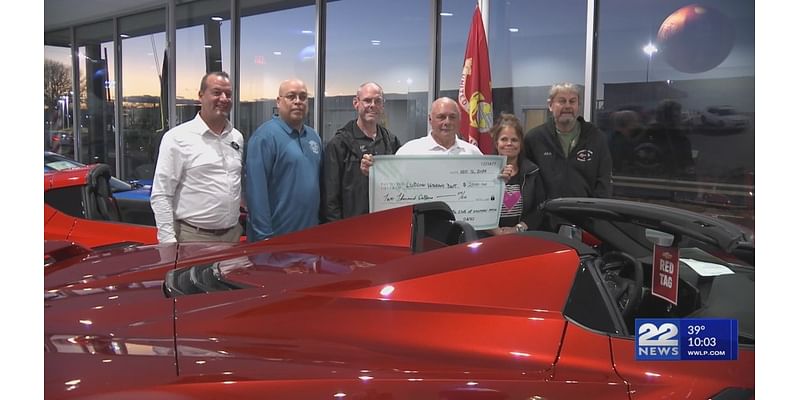 Corvette Club donates $8K to support local veterans