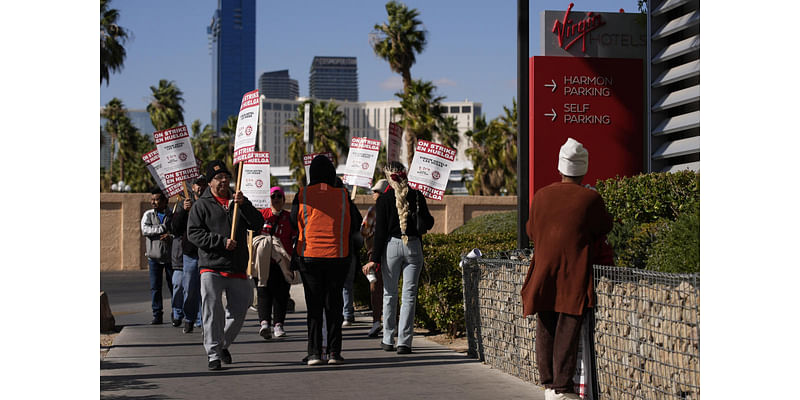 Union workers picket for 3rd day at Las Vegas casino with no talks slated