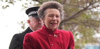 Princess Anne appears in great spirits as she officially opens £145million bridge in Suffolk - after arriving late