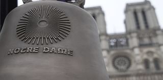 Notre Dame marks arrival of Paris Olympics’ iconic trackside bell as cathedral reopening nears