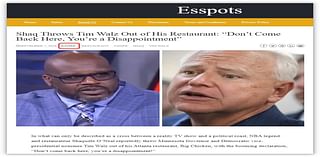 Satire site behind claim Shaquille O'Neal banished Tim Walz from his Atlanta restaurant