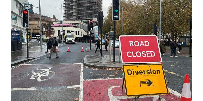 Long delays after burst water main in city centre