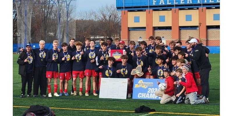 Fairport boys soccer wins first state title in overtime