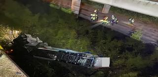 Thelwall viaduct accident latest: Major travel delays on M6 after lorry falls off bridge as update issued on driver