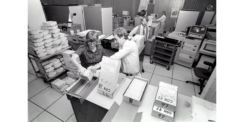 Remember punch card ballots? These never-before-seen photos show SLO County election history