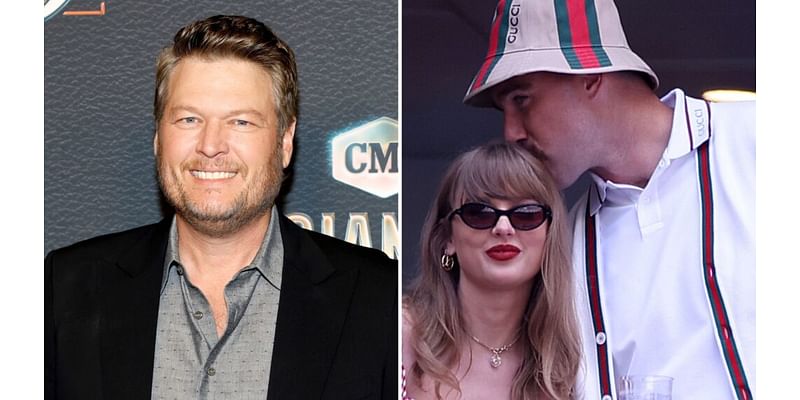 Blake Shelton Talks Taylor Swift and Travis Kelce Getting 'Married’ on 'Pat McAfee Show'