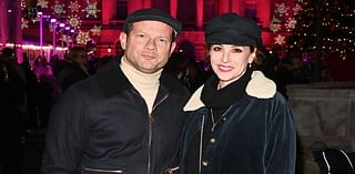 Dermot O'Leary and wife Dee Koppang enjoy date night at ice-skating rink as they lead the stars at Somerset House's Skate launch party